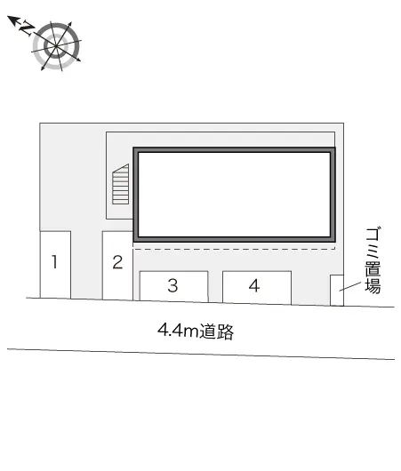 ★手数料０円★西東京市中町　月極駐車場（LP）